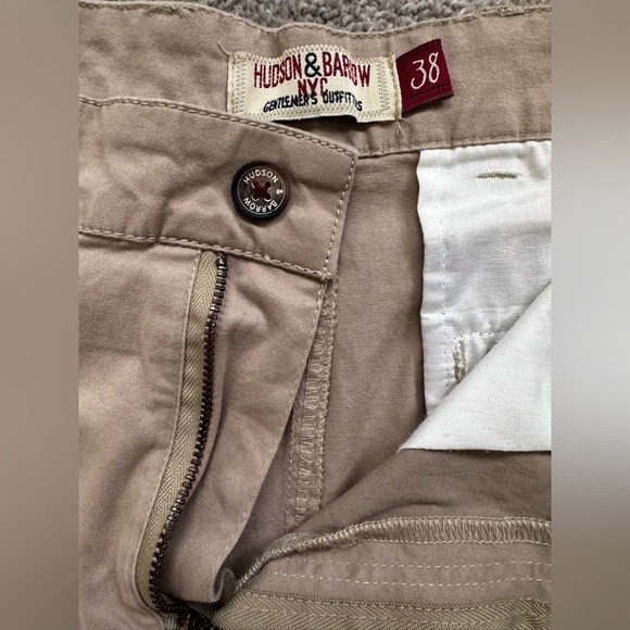 Hudson&Barrow NYC Tan Flat Front Shorts US38 - Picture 4 of 4